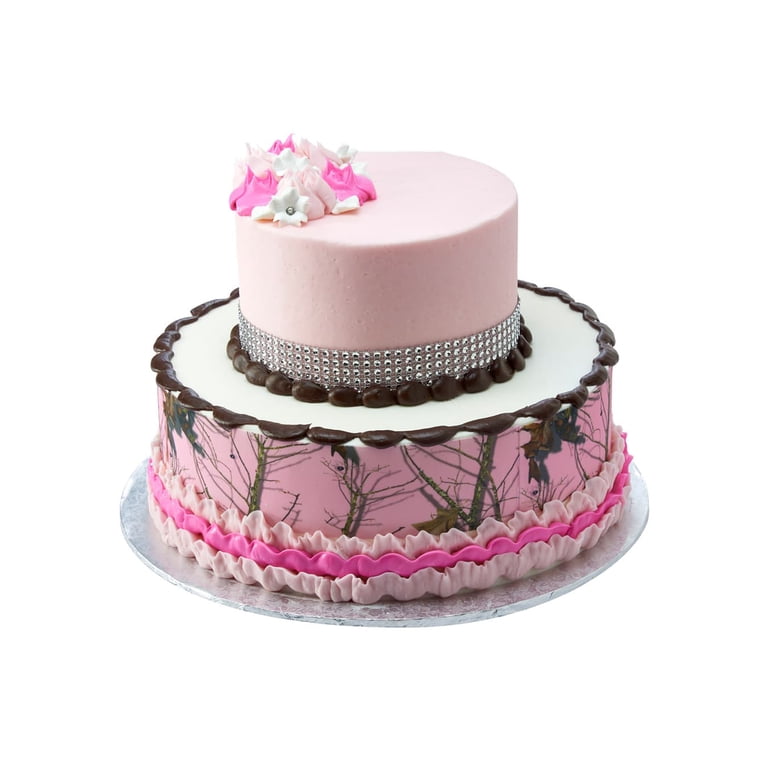 Pink Camo Two Tier Cake - Walmart.com