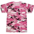 thumbnail image 1 of Pink Camouflage Short Sleeve T-Shirt with ARMY UNIVERSE Pin - Size X-Large (45"-49"), 1 of 5