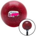 thumbnail image 1 of Pink Camper Red Metal Flake Shift Knob with M16 x 1.5 Insert Shifter Auto Manual, 1 of 1