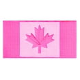 thumbnail image 1 of Pink Canada Flag Embroidered Iron-on Patch, 1 of 1