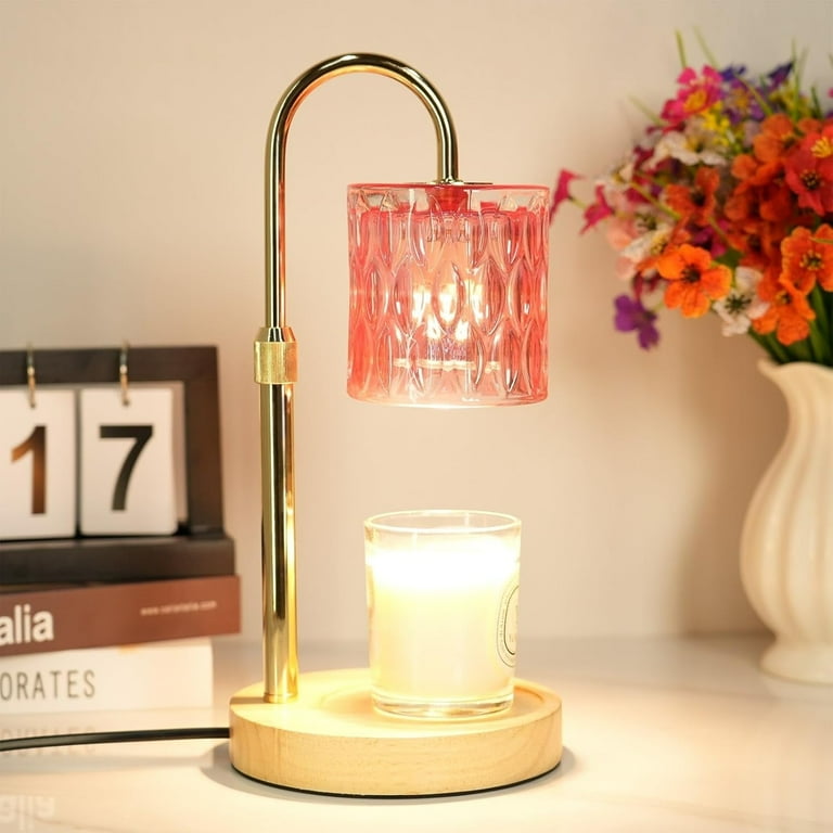 Candle Warmer Lamp with Timer Dimmer Adjustable Height for New Home Bedroom,Mothers Day Gifts,Vintage Home Decor for Scented Jar