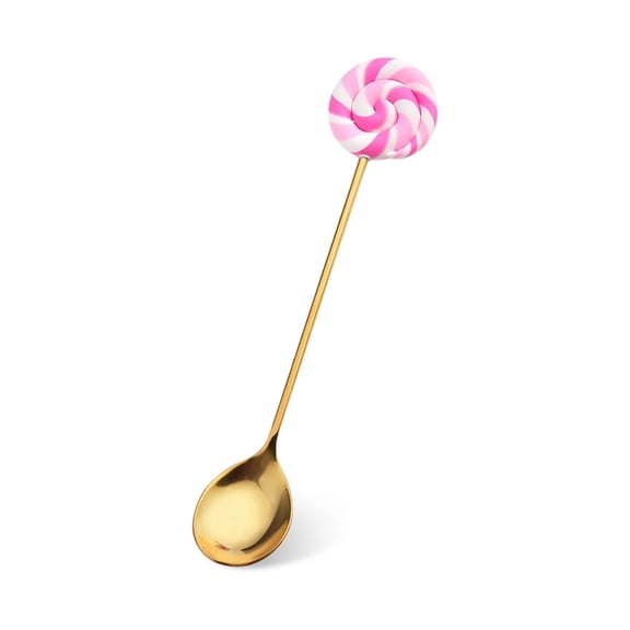 Pink Candy Ice Cream Spoon/ In Addition To A Great Assistant For Scooping Up Ice This Spoon Is Also Suitable For Handling Other Desserts Or Ingredients Such As Salad Cake A