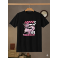 thumbnail image 1 of Pink Car Racing Queens Unisex T-Shirt Retro Speed Lovers Graphic Art up to size 5XL, 1 of 2