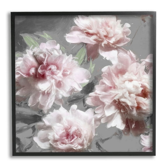 Pink Carnation Bloom Arrangement Botanical & Floral Graphic Art Black Framed Art Print Wall Art