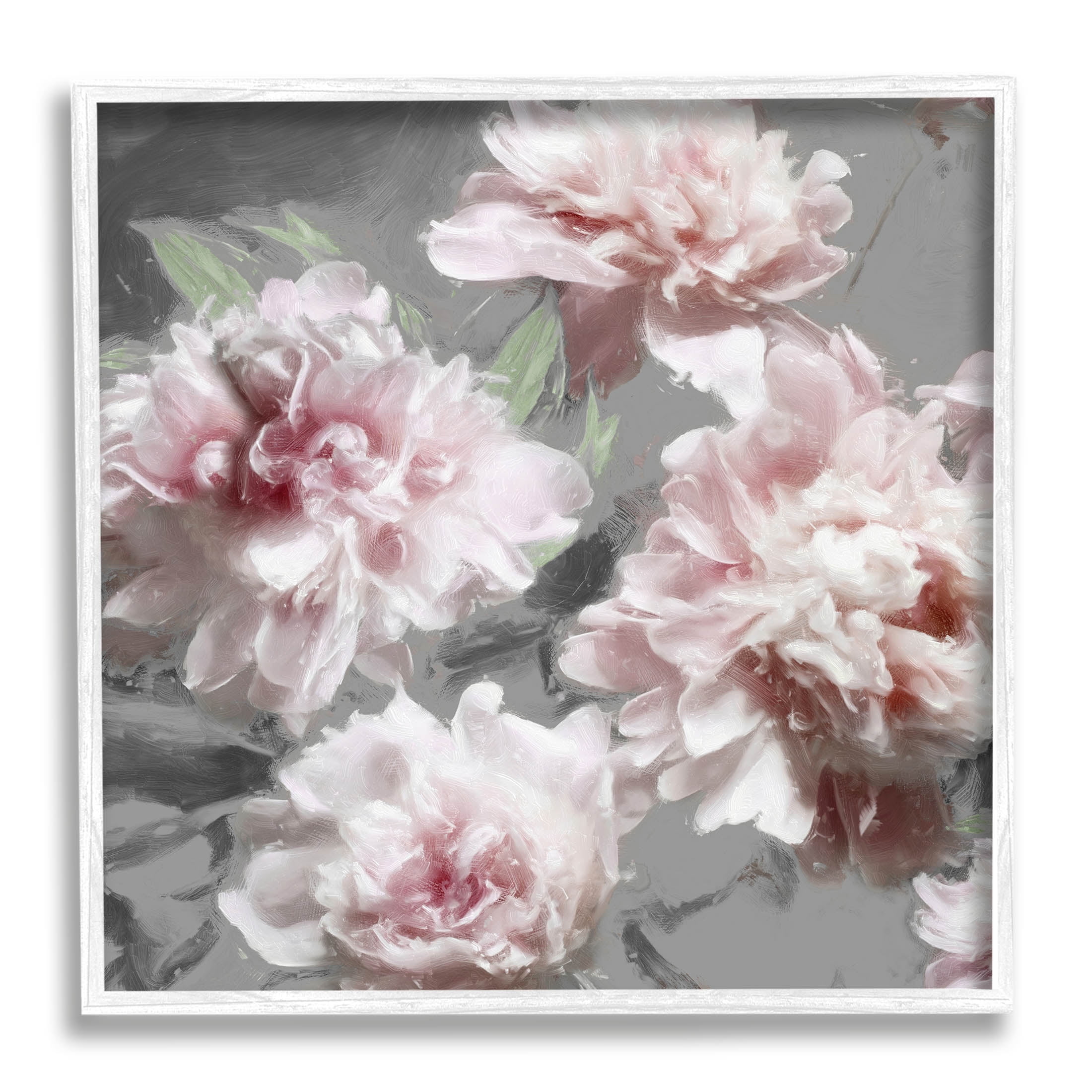 Pink Carnation Bloom Arrangement Botanical & Floral Graphic Art White Framed Art Print Wall Art