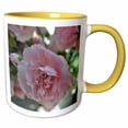 thumbnail image 1 of 3drose, Pink Carnation Floral, 15oz Two-tone Yellow Mug, 1 of 6