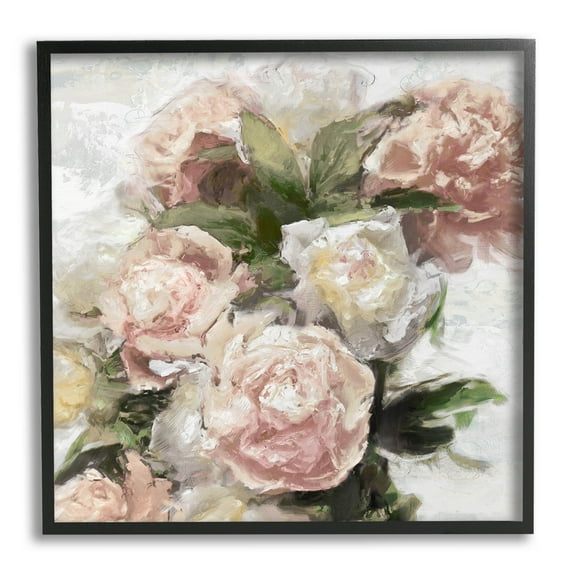 Pink Carnation Flower Blossoms Botanical & Floral Graphic Art Black Framed Art Print Wall Art