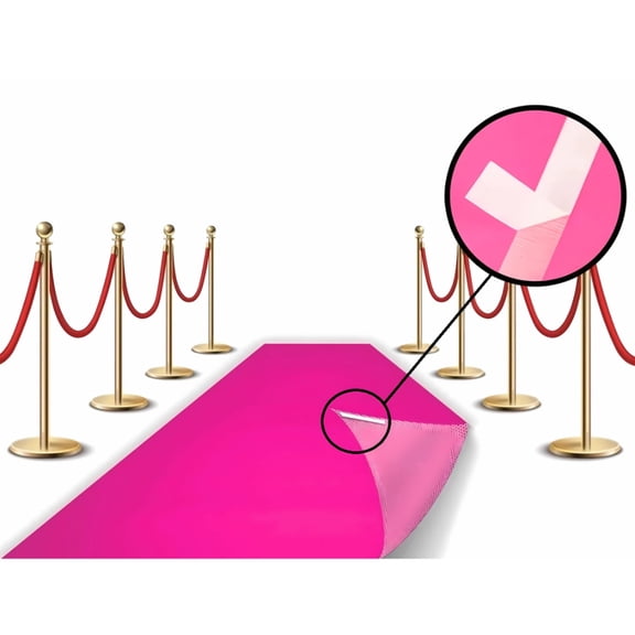 Pink Carpet Floor Runner Party Decoration 100 GSM Fabric