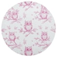 thumbnail image 1 of Pink Cartoon Bird 15.4in Diameter PVC Plate Mat, Heat-Resistant and Cuttable, Kitchen Decor, 1 of 7