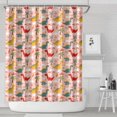 thumbnail image 1 of Pink Cartoon Dinosaurs Clouds Palm Trees Pattern Shower Curtain 72"x84" ,Bathroom Decorative Shower Curtains Set with 12 Hooks,Modern Waterproof Washable Shower Curtain, 1 of 6