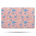 thumbnail image 1 of Pink Cartoon Dinosaurs Eggs Pattern Bathroom Rugs Mat,Non Slip Microfiber Bathroom Rug,Rubber Backing,Soft Bathroom Mats for Bathroom Floor,Tub and Shower,20x32in(50x80cm), 1 of 5