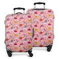 thumbnail image 1 of Pink Cartoon Dinosaurs Landscape Pattern Luggage Cover Fashion Suitcase Cover Baggage Covers Fit 25-28 Inch Luggage (Go Travel), 1 of 5