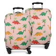 thumbnail image 1 of Pink Cartoon Dinosaurs Palms Pattern Luggage Cover Fashion Suitcase Cover Baggage Covers Fit 25-28 Inch Luggage (Go Travel), 1 of 5
