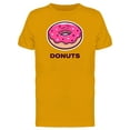 thumbnail image 1 of Pink Cartoon Donut T-Shirt Men -Image by Shutterstock, Male XX-Large, 1 of 2