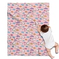thumbnail image 1 of Pink Cartoon Unicorn Cloud Pattern Blanket,Comfortable Soft Flannel Throw Blanket,All Season,Warm Lightweight Blankets for Sofa Bed Couch Living Room Chair,30"x40", 1 of 4
