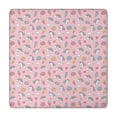 thumbnail image 1 of Pink Cartoon Unicorn Dessert Rainbow Heart Pattern Square Fitted Tablecloth with Elastic Edge,Square Table Cover,Washable Elastic Table Cover for Home Kitchen Party Decor 34"x34", 1 of 6