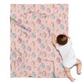 thumbnail image 1 of Pink Cartoon Unicorn Lightning Pattern Blanket,Comfortable Soft Flannel Throw Blanket,All Season,Warm Lightweight Blankets for Sofa Bed Couch Living Room Chair,30"x40", 1 of 4