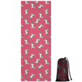 thumbnail image 1 of Pink Cartoon Unicorn Pattern Hot Yoga Mat Towel Non Slip for Hot Yoga - Quick-Drying Yoga Mat Cover with 4 Corner Pockets with Travel Bag - Hot Yoga Towel Non Slip 74"x26", 1 of 6