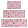 thumbnail image 1 of Pink Cartoon Unicorn Star Pattern Kitchen Rugs Sets Of 3,Kitchen Runner Rugs Non Skid Washable,Decorative Kitchen Floor Mats for Kitchen,Sink,Laundry,17"x30"+ 17"x47" + 17"x59", 1 of 6
