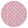 thumbnail image 1 of Pink Cartoon Unicorn Star Pattern Round Fitted Tablecloth with Elastic Edge,Dining Table Cover Waterproof,Outdoor Round Tablecloth for Camping,Dining,Indoor and Outdoor, 1 of 7