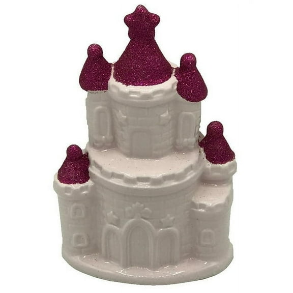Pink Castle Design Figurine Coin Bank