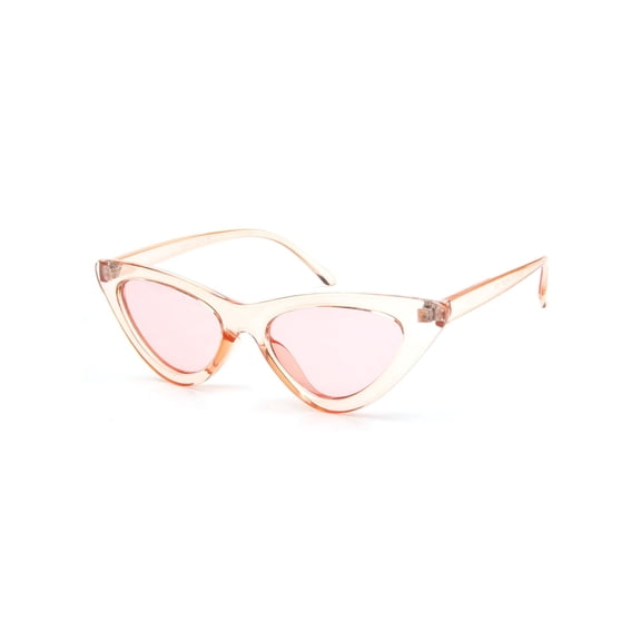 Pink Cat-Eye Fashion Sunglasses - Light Lens UV400 Protection for Women