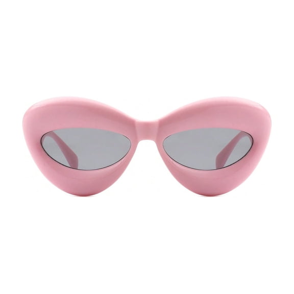 Pink Cat-Eye Sunglasses - Soft Color Frame UV Protection Women’s Daily Office Casual Eyewear