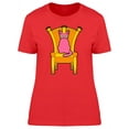 thumbnail image 1 of Pink Cat On Throne Tee Women's -Image by Shutterstock, 1 of 2