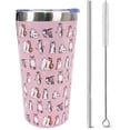 thumbnail image 1 of Pink Cat Tumbler 10oz Cat Travel Cup with Lid and Straw Stainless Steel Cute Pink Cat Vacuum Insulated Tumblers Cups Mugs Gifts for Women/girls/Cat lovers, 1 of 6