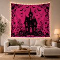 thumbnail image 1 of Pink Cat and Cauldron Tapestry, 1 of 7