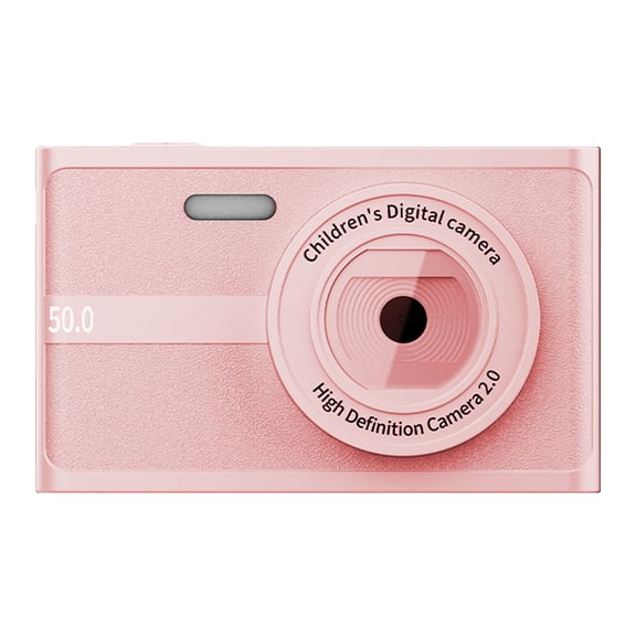 Pink Ccd Student Camera Pink Color 1080P Hd Digital Camera With 2.0 Inch Screen Portable Card Camera Auto Focus Flash Light Long Battery Life For Students And Beginners Gift