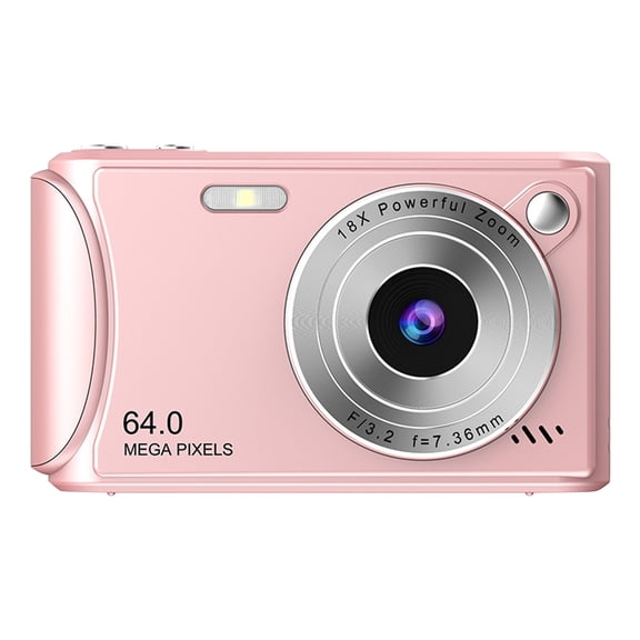 Pink Ccd Student Digital Camera 18X Digital Zooms 2.4 Inch Color Screen High Definition Photography And Video Recording Digital Camera