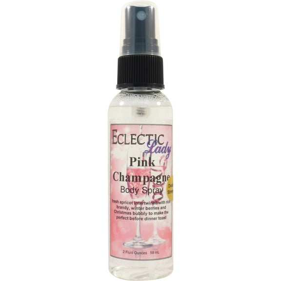 Pink Champagne Body Spray, Eclectic Lady, Hydrating Mist, Unisex (Double Strength), 2 oz