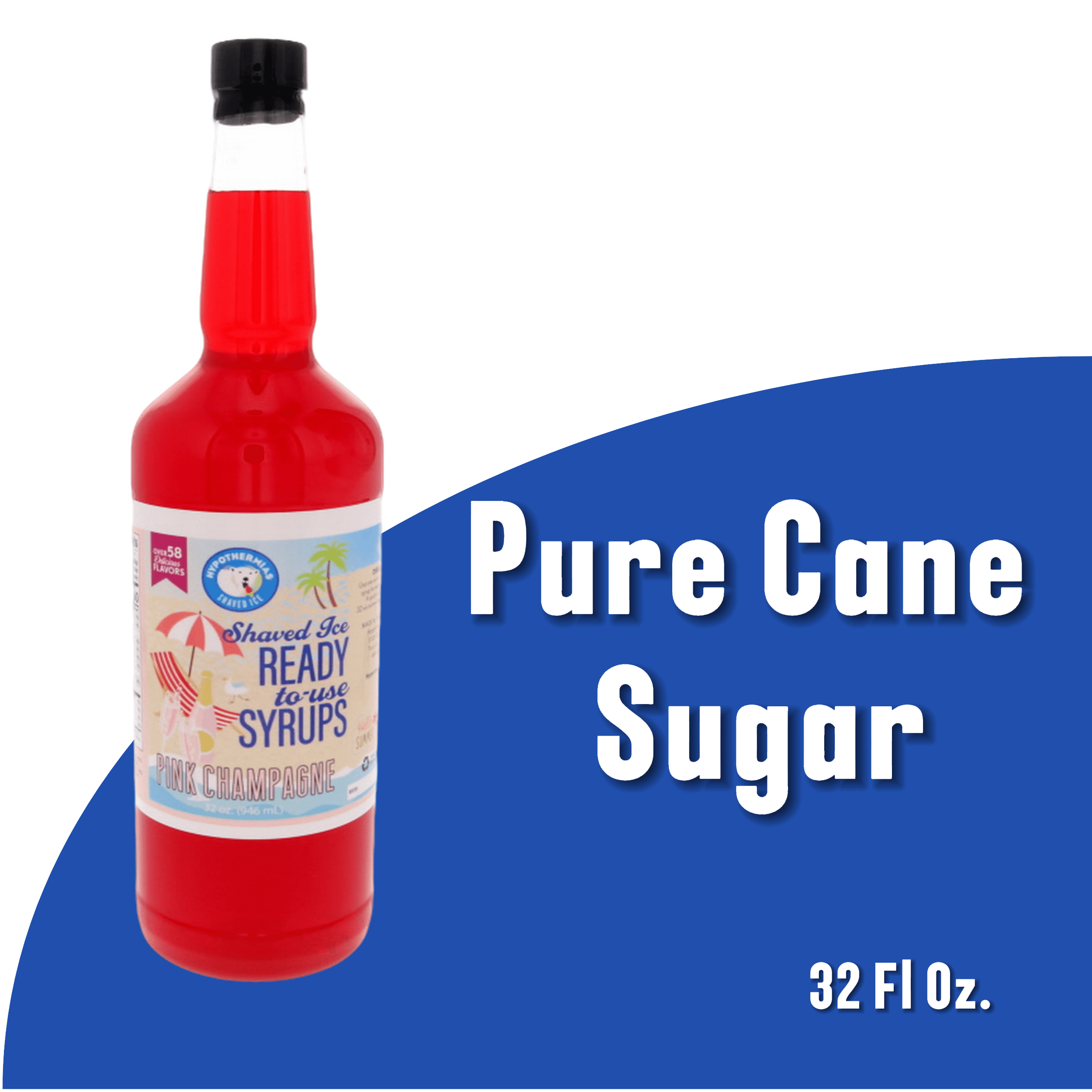 Pink Champagne Hypothermias Hawaiian Snow Cones Flavor Syrups for