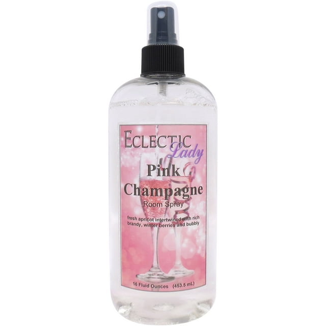 Pink Champagne Room Spray by Eclectic Lady, 8 Ounces, Fragrant Aromatic Room Mist For Home, Room, Office