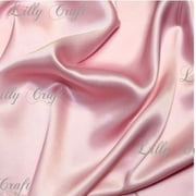 Pink Charmeuse Satin Fabric 58”/60” Inches Wide - Sold By The Yard