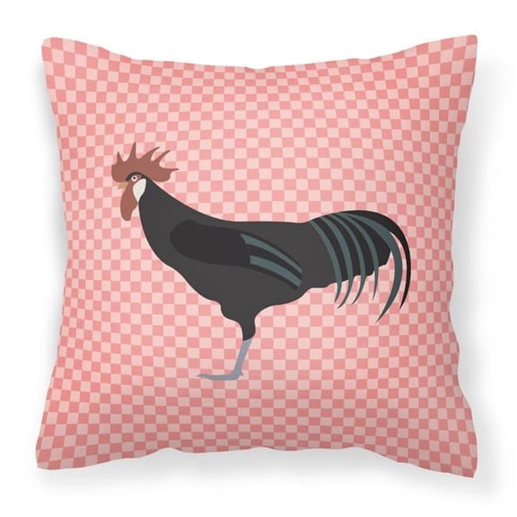 Pink Check Themed Fabric Decorative Pillow
