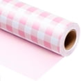 thumbnail image 1 of Pink Checkerboard Wrapping Paper, Gift Wrap for Birthday, Valentines, Mothers day, Graduation, Wedding, Fathers day, Baby Shower, Christmas (17in x 32.8ft), 1 of 4
