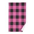 thumbnail image 1 of Pink Checkered Grid Pattern Cotton Face Towel Soft Hand Towel Absorbent Bathroom Towel for Kitchen Hotel, 1 of 7