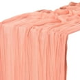 thumbnail image 1 of Pink Cheesecloth Table Runner Boho Rustic Gauze Summer 35x120 inch 10FT Cheese Cloth Runner for Wedding Party Baby Shower Birthday Home Decor Holiday Decorations, 1 of 5