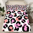 Pink Cheetah Print Bed Sheets Leopard Queen Fitted Sheet Africa