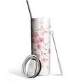 thumbnail image 1 of Pink Cherry Blossom 20 Oz Skinny Tumbler with Lid and Straw - Double Wall Vacuum Coffee- Insulated Travel Coffee Mug, 1 of 7