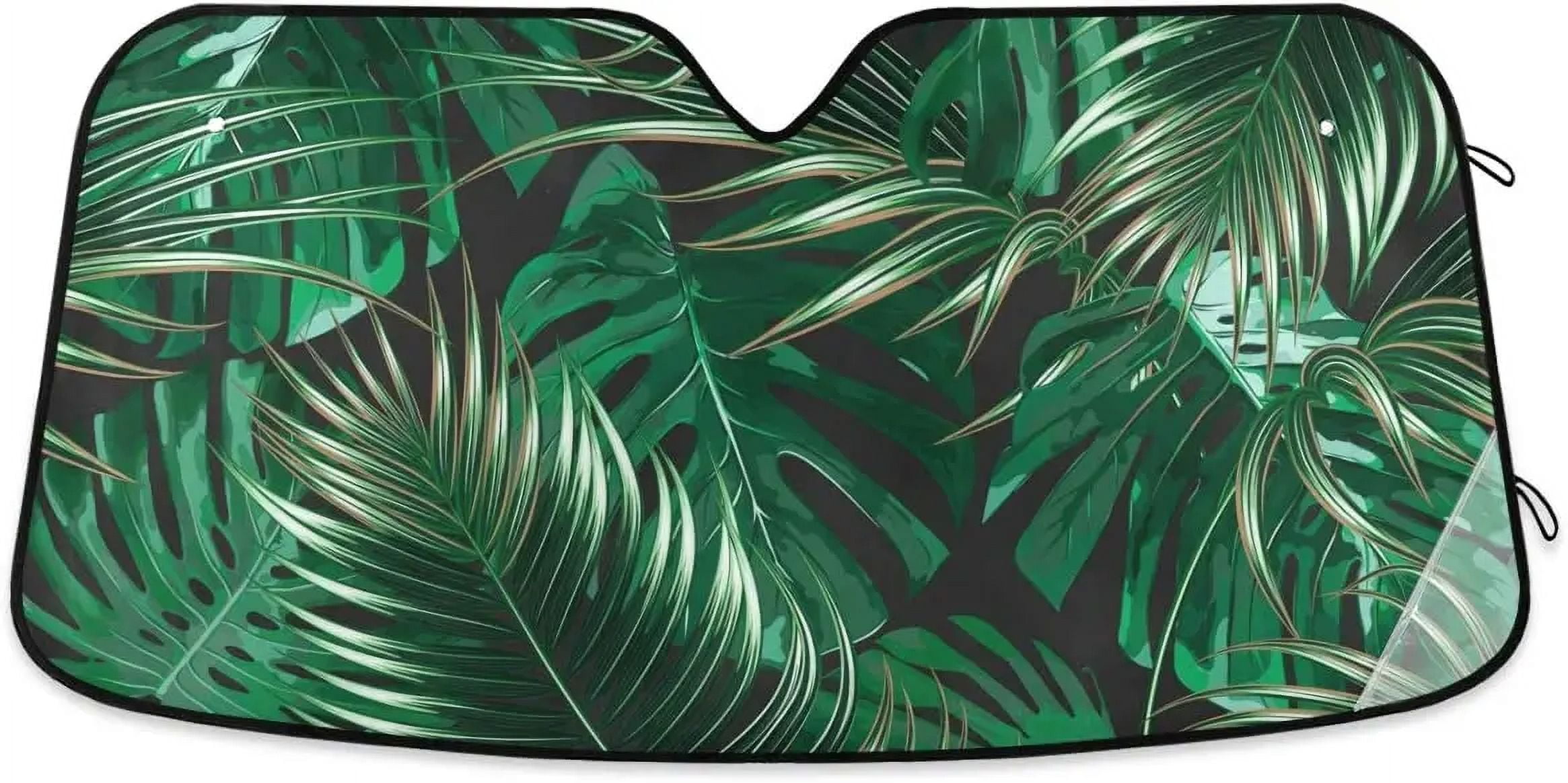 Pink Cherry Blossom Car Windshield Sun Shade Block UV Rays Sun Visor Protector Accordion Folding