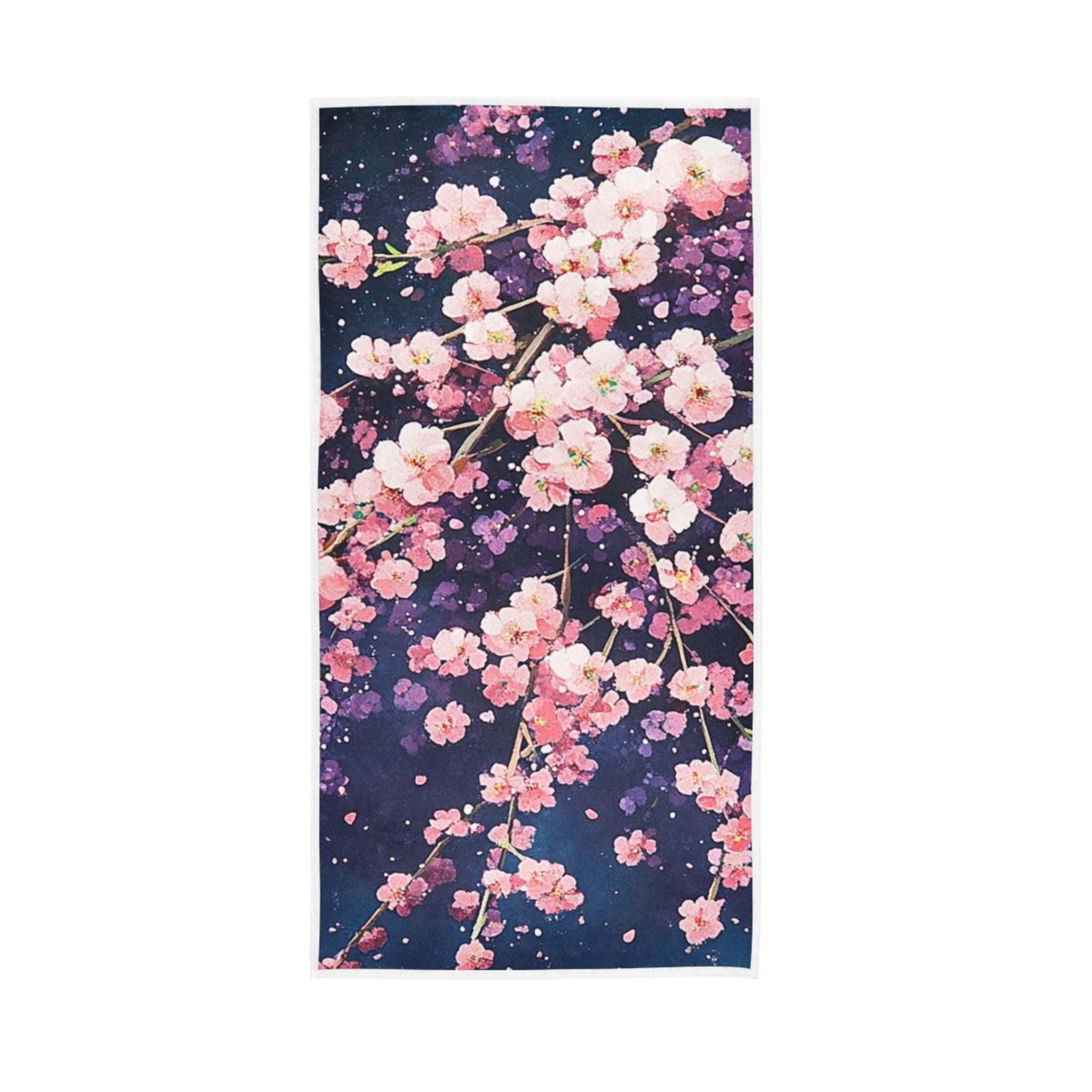 Pink Cherry Blossom Face Towel Absorbent Hand Towels Bath Sport Gym Walmart