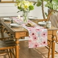 thumbnail image 1 of Pink Cherry Blossom Flower Spring Kitchen Dining Room Table Runner Indoor Home Dinner Holiday Party Decoration Accessories, 1 of 4