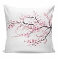 thumbnail image 1 of Pink Cherry Blossom Pillow Covers 18x18 Inch Decorative Throw Pillow Cover, Spring Branches Floral Watercolor Sofa Pillowcases Accent Cushion Case Home Decor Bedroom Living Room, 1 of 6