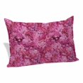 thumbnail image 1 of Pink Cherry Blossom Pillow Covers, Linen Long Throw Pillow Case, Spring Flowers Modern Abstract Art Holiday Pillow Protector Decorative Cushion Cover for Living Room/Bedroom 12" x 20", 1 of 8