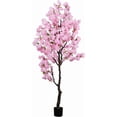 thumbnail image 1 of 7FT Pink Artificial Cherry Blossom Tree Faux Flowering Tree for Home Decor, 1 of 7