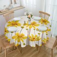 thumbnail image 1 of Christmas Snowflake Texture Round Tablecloth Waterproof Wedding Decor Table Cover Christmas Party Decorative Tablecloth, 1 of 6