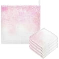 thumbnail image 1 of Pink Cherry Flowers Baby Muslin Washcloths Soft Absorbent Face Towel, Spring Valentines Floral Burp Cloths Cotton Bath Wipes 5 PCS Infant Wash Cloth for Newborn Boys Girls 12"x12", 1 of 7